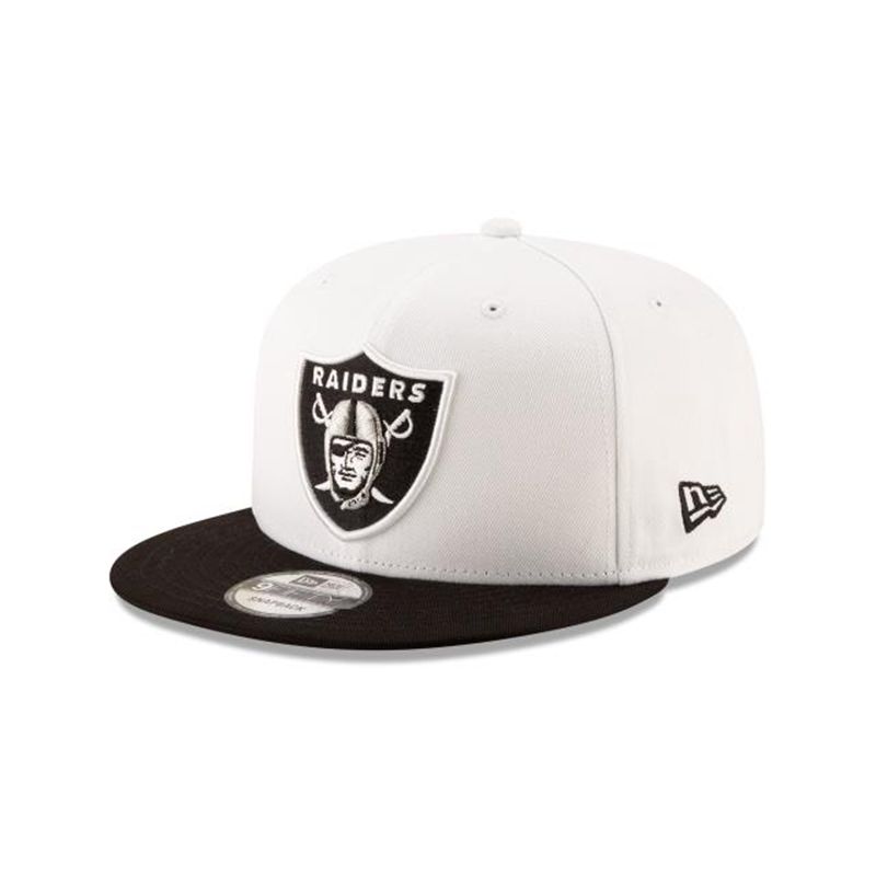 NFL Las Vegas Raiders Two Tone 9Fifty Snapback (PMZ6274) - White New Era Caps